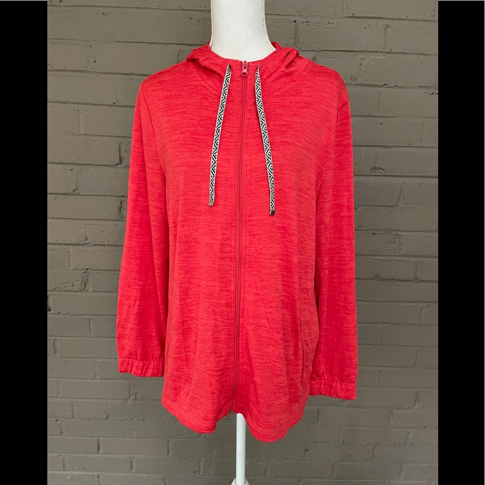 Talbots NWT zip front hoodie L